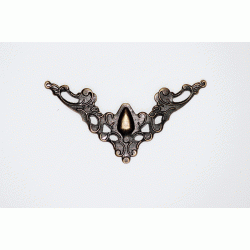 Narożnik  4,5x4,5cm   C1252   ciemny mosiądz  4,5x4,5 cm   ( cienki 1,2mm )  , cena dotyczy 1szt / okucia metalowe  do pudełek